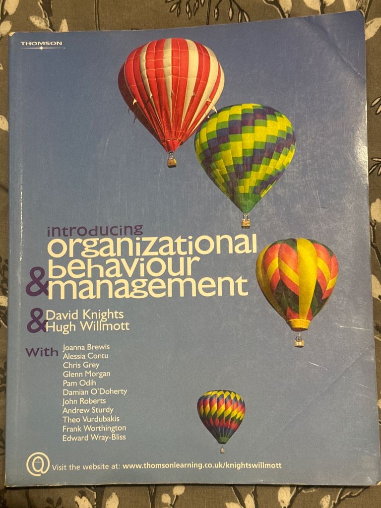 Introducing Organisational Behaviour and Management