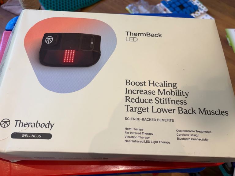 THERABODY ThermBack LED Back Massage Belt - Black