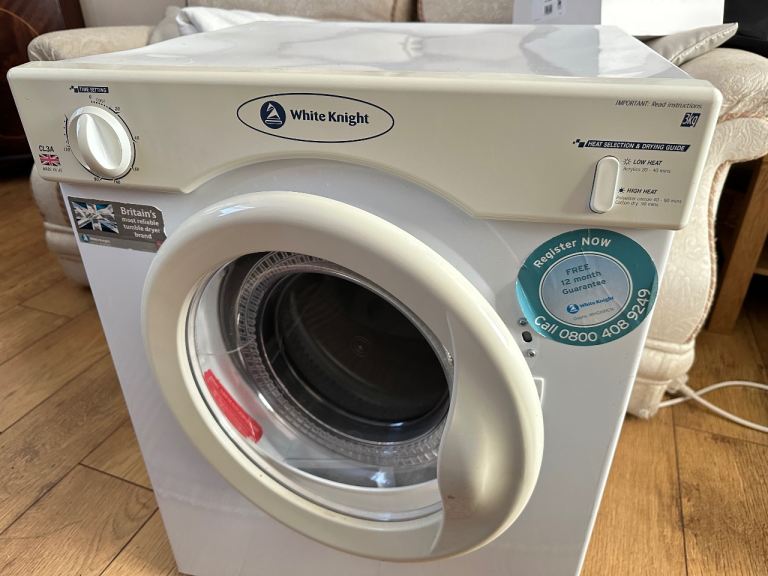 White knight 3kg dryer fully working can deliver for a small charge