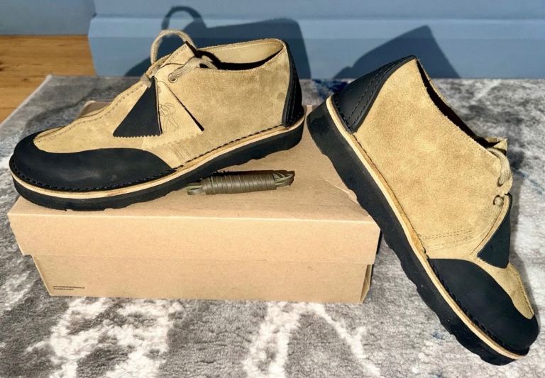 C.P. Company x Clarks Desert Trek Shoes Men Size UK 8 Vibram Sole Suede 