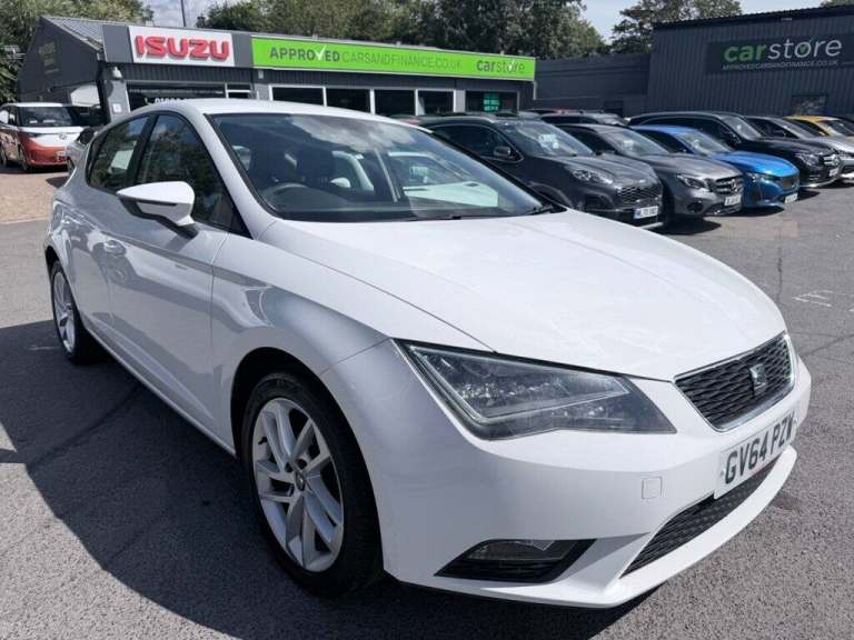 2015 SEAT Leon White 1.6 TDI CR SE Hatchback, 29,442 miles, Euro 5, 5-speed manual, 16in a Hatchb...