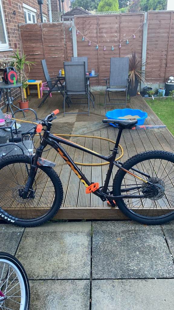 Kona Blast Mountain Bike – Black/Orange, Good Condition