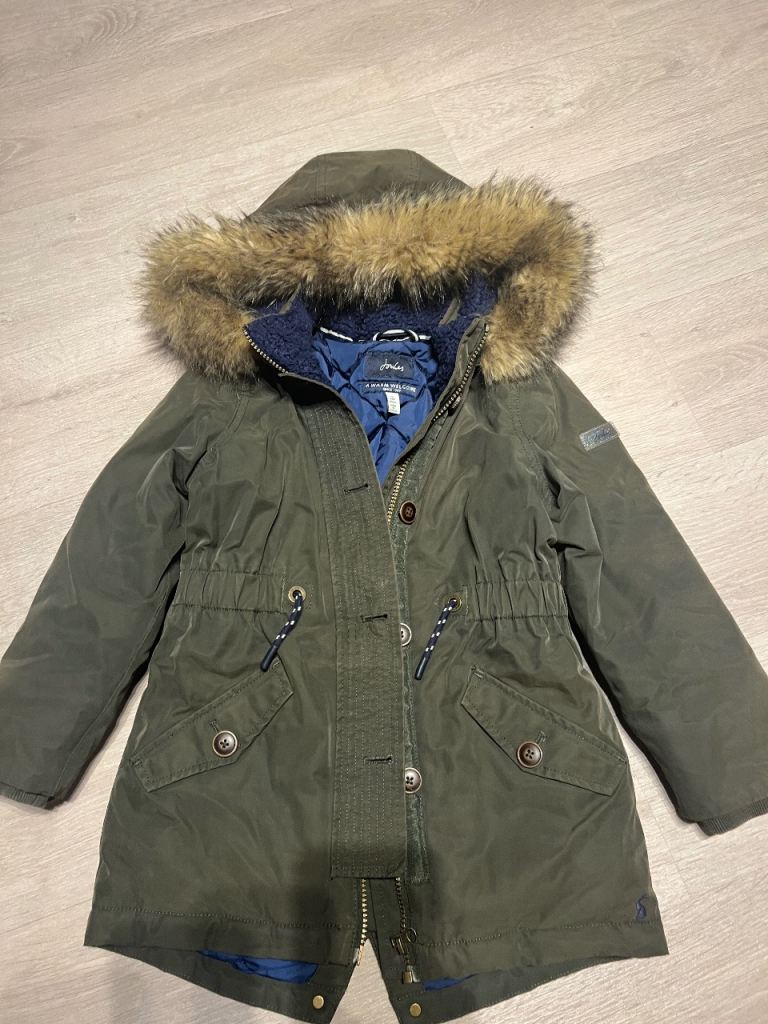 Joules waterproof coat 7y