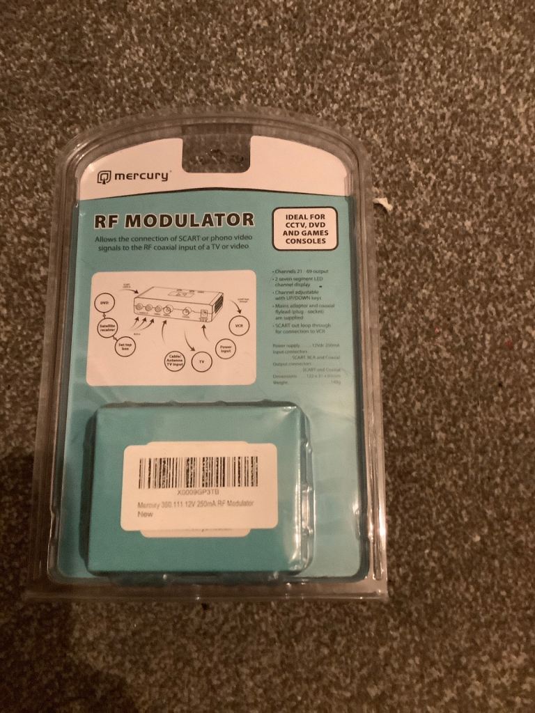 RF MODULATOR BRAND NEW gaming etc