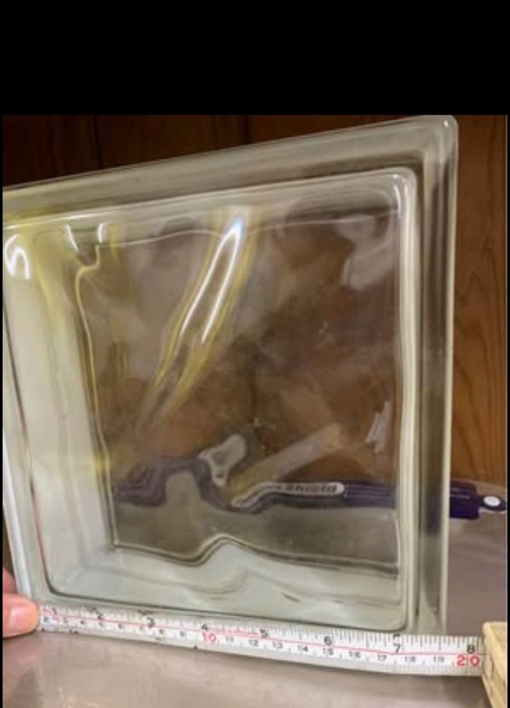Clear wave Glass blocks x 118
