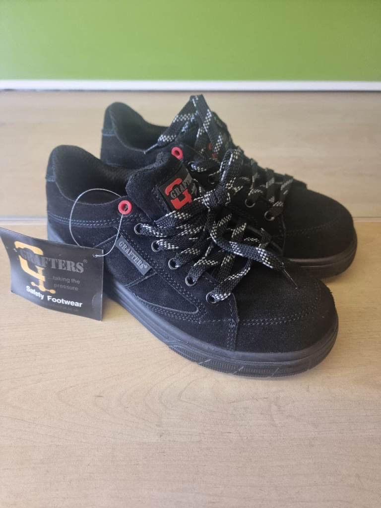 New Grafters Work Safety Shoes Seude Safety Trainers UK 5 1/2 