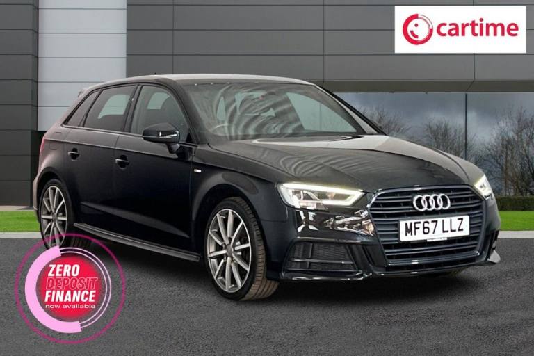 2017 67 AUDI A3 1.5 TFSI COD BLACK EDITION SPORTBACK 5DR PETROL MANUAL EURO 6 (S