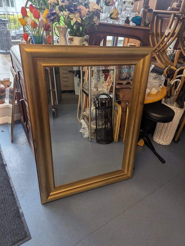 Gold Bevelled Mirror
