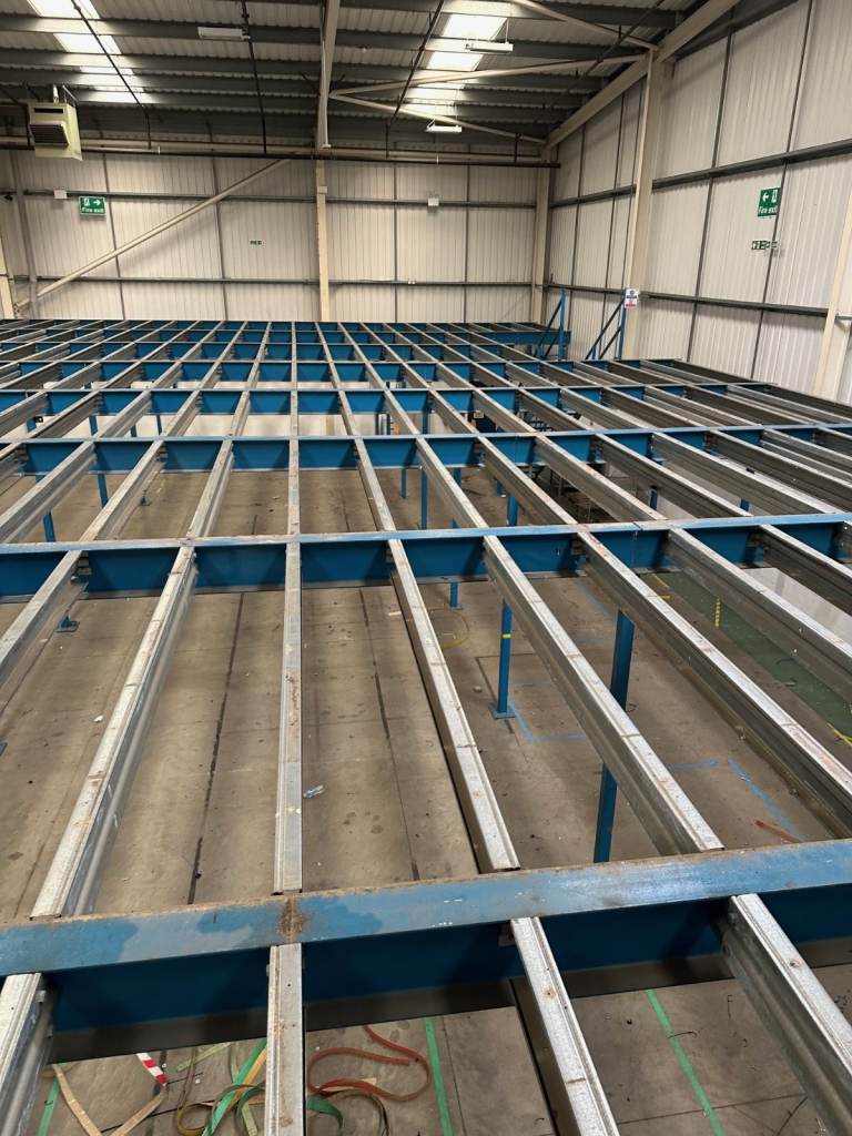 MEZZ FLOORS, PALLET RACKING AND SHELVING WANTED CASH PAID