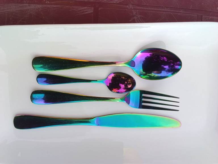 Looking for iriedescent cutlery (Asda, 2018 onwards) NATIONWIDE