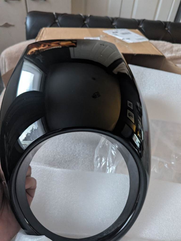  Headlight Cowl Fairing  For Harley Davidson Sportster Dyna Black Plastic 