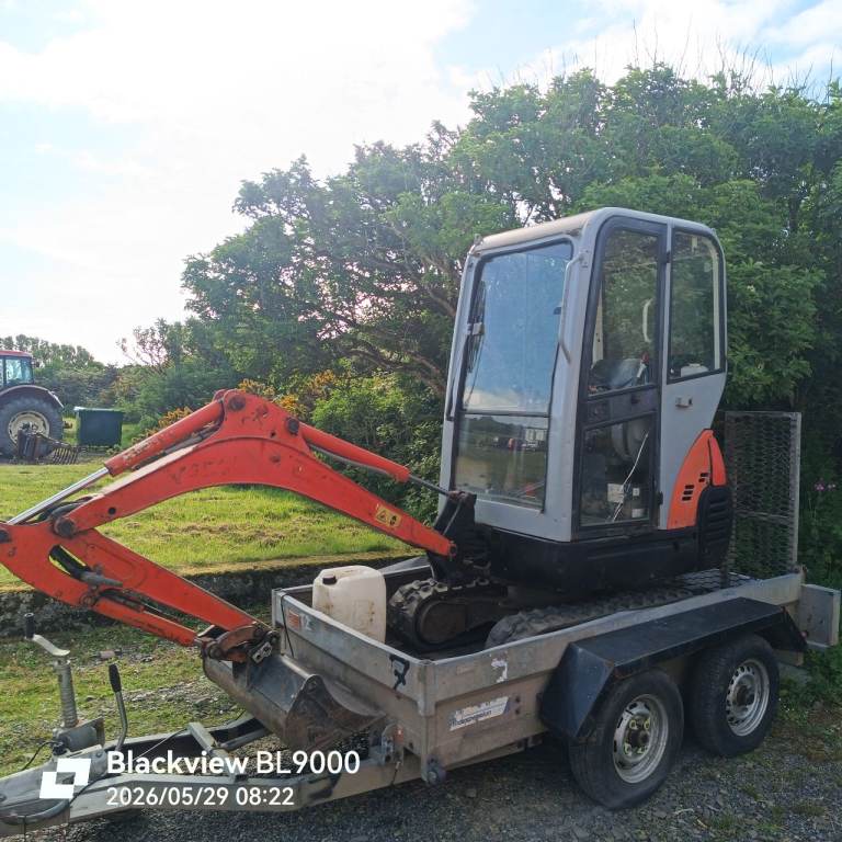 Mini digger for hire from £75
