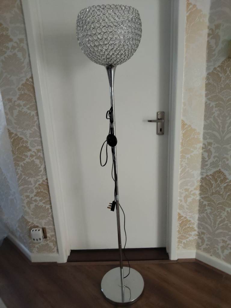 Chrome floor lamp