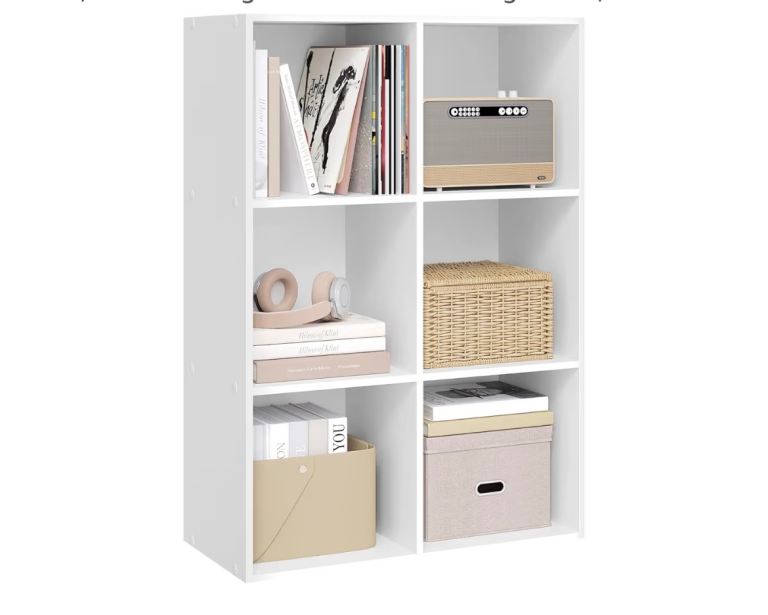 New White 6-Cube Storage Unit / Bookcase – Flat Packed