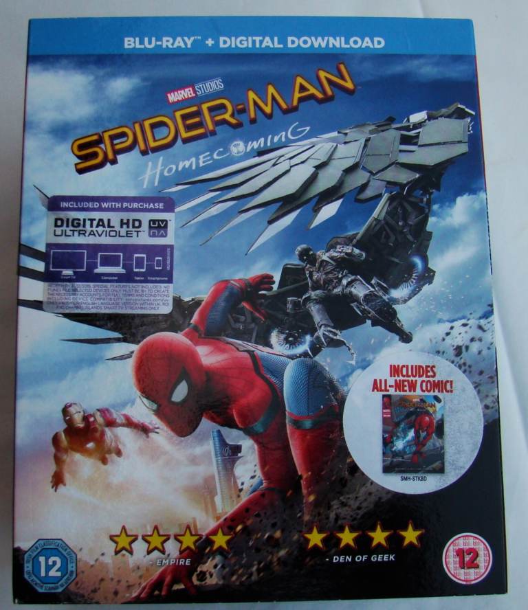 Marvel Studios Spider-Man Homecoming Blu-Ray + Digital Download