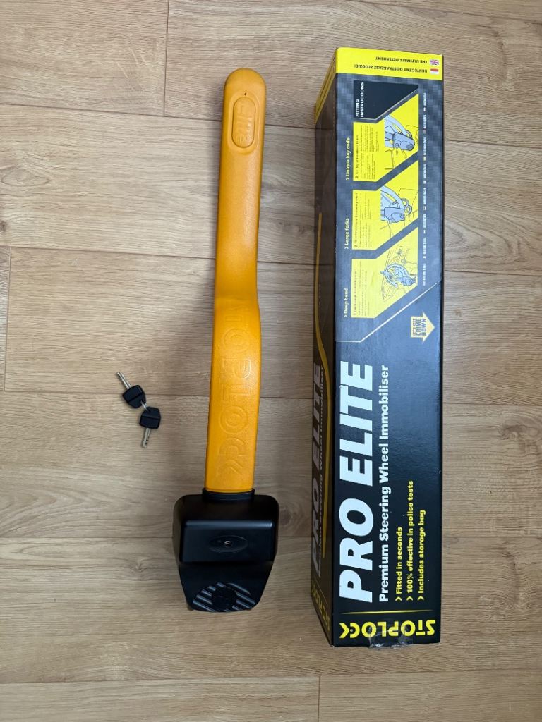 STOPLOCK Pro Elite Steering Wheel Immobiliser – Used, Good Condition