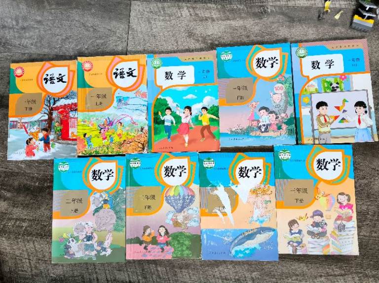 Chinese Primary Maths Textbooks Mandarin Chinese Textbooks国内数学语文教科书人教版一年级-六年级