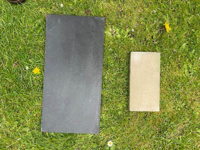 Slate and limestone tiles