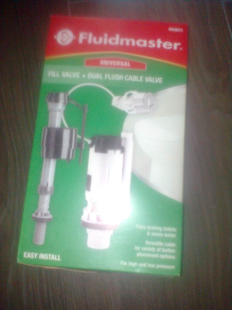 New Fluidmaster Fill Valve and dual Flush Valve