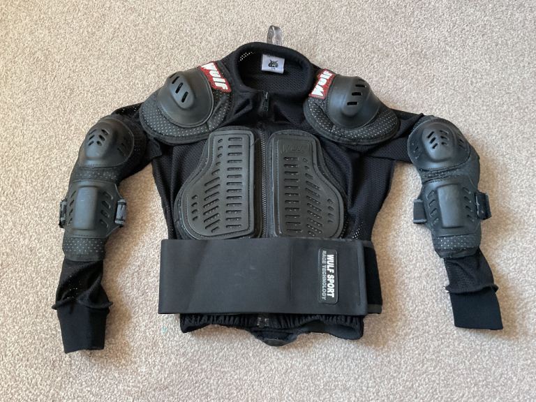 Wulfsport Kids Motocross Full Body Armour Fits Age 11-13 MX Youth Chest Protector QUAD PITBIKE HONDA