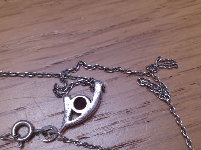 3 925 stamped sterling silver chains and pendants. £10 each or offers