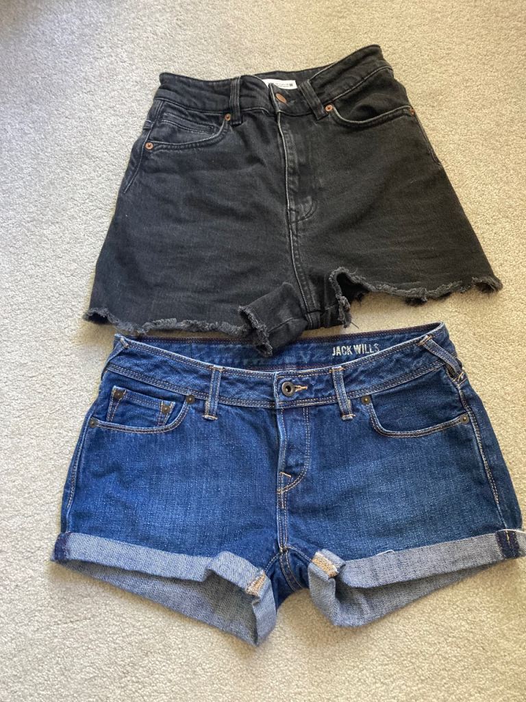 Denim shorts size 6 and 8