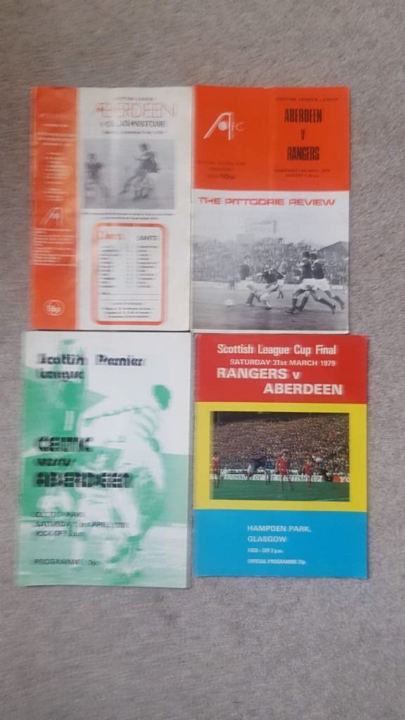 AFC 1970's league programmes x 4