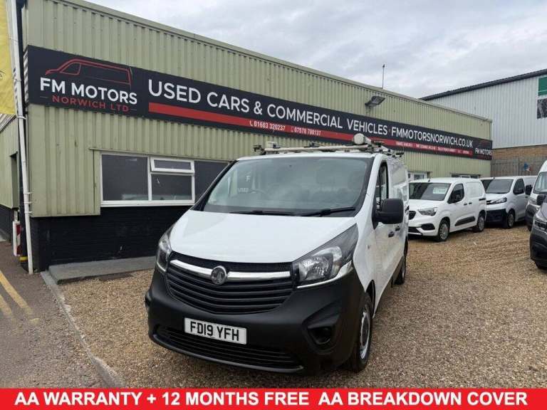 2019 19 VAUXHALL VIVARO 1.6 CDTI 2900 PANEL VAN 5DR DIESEL MANUAL L1 H1 EURO 6 (