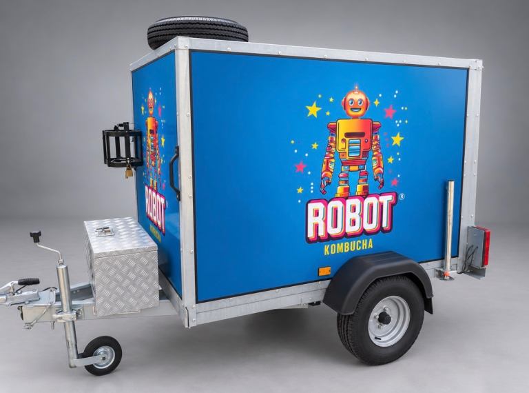 6ft x 4ft x4ft Tickners Box Trailer - with added value strong box
