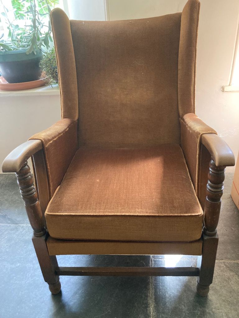 Antique wingback chair 