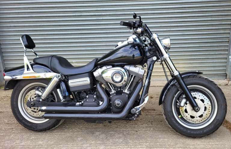 2010 HARLEY DAVIDSON FXDF FAT BOB 1584 10 DYNA BLACK CUSTOM CHOPPER VANCE  HINE
