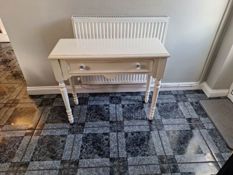 Cream Console Table with Drawer – Good Condition