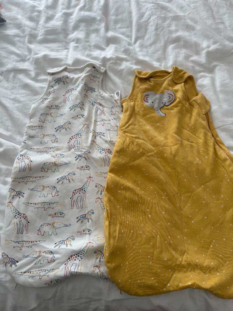 John Lewis Sleeping Bag For 0-6 Months 2.5 TOG and 1.5 TOG