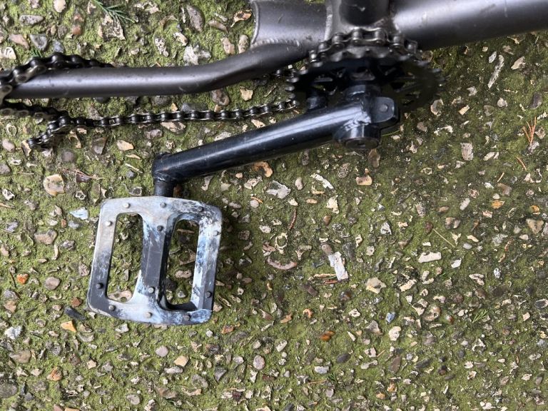 BMX Bike Spares - Grey Frame, Wheels, Seat, and Cranks