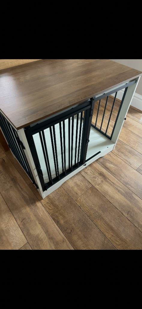 Dog crate cupboard style 