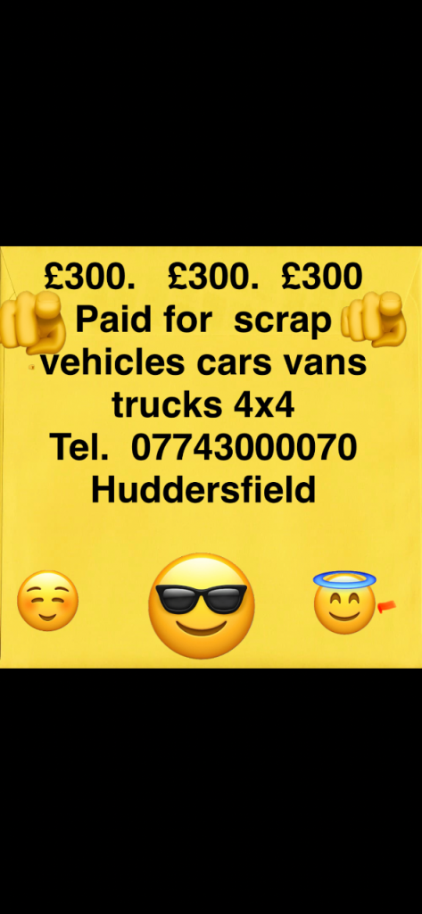 Huddersfield scrap vehicle buyer 