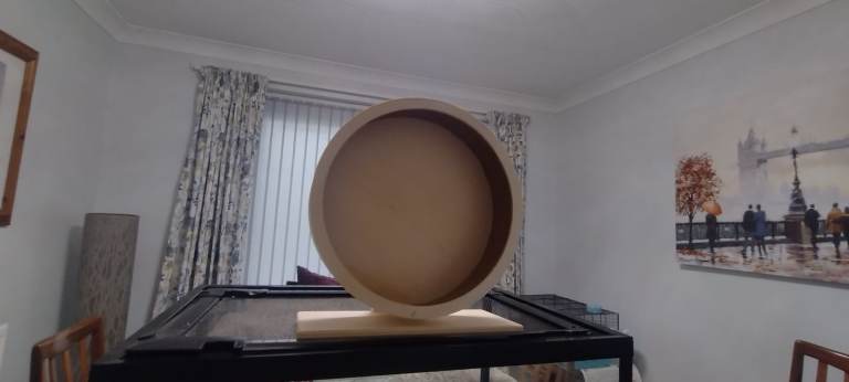 Large Wooden Hamster/Gerbil Wheel 