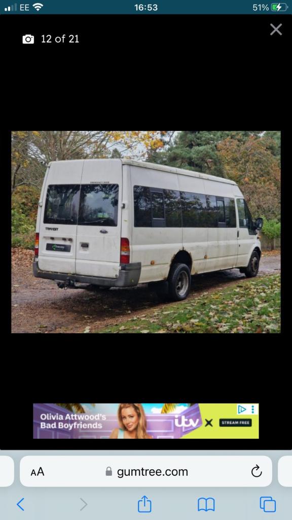 Ford, TRANSIT, Minibus, 2004, Manual, 2402 (cc)