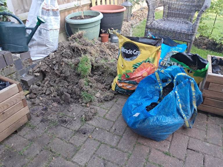 Clay top soil