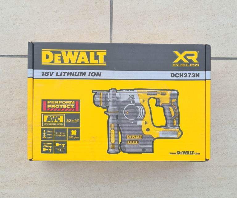 DEWALT SDS DRILL DCH273N-XJ 2.5kg 18V Li-Ion XR Brushless Cordless 