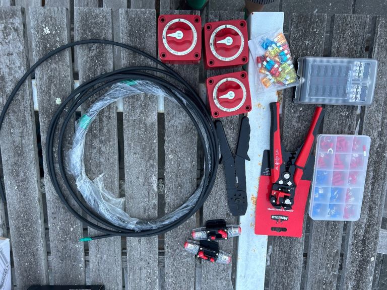 Various Electrical Components & Tools Job Lot