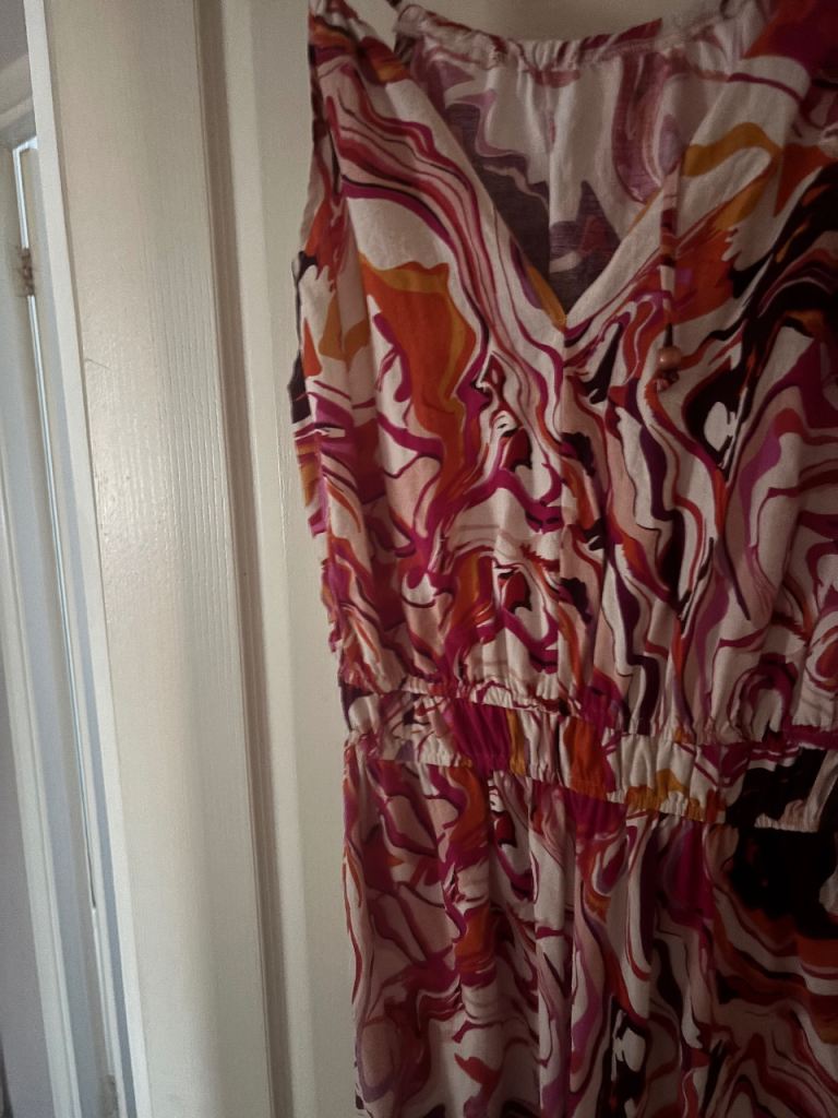 Ax Paris Multicoloured Summer playsuit with Elasticated Waist – Good Condition