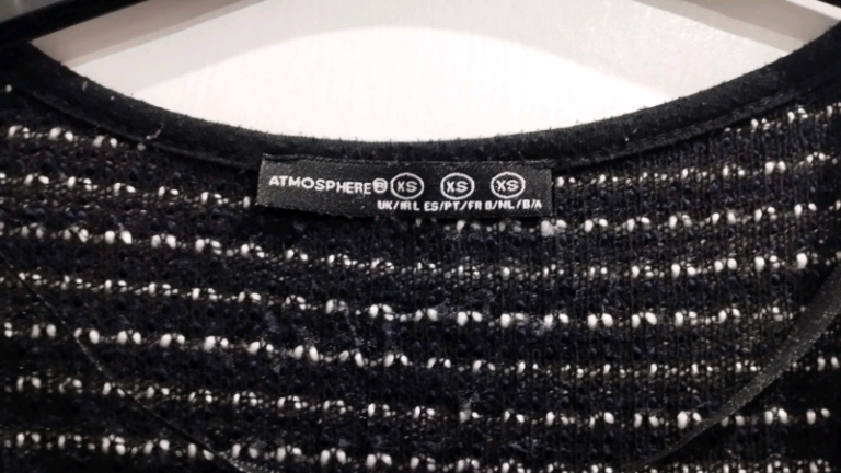 Primark navy/white stripe cardigan, size XS