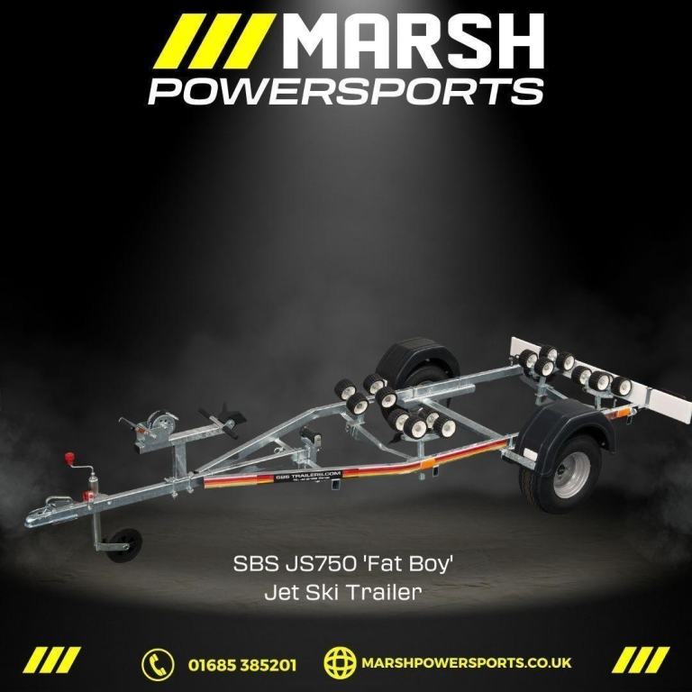 SBS JS750 Watercraft Trailer Fatboy Edition (Wide Wheels)C/w Lighting Board