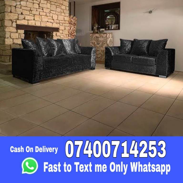 Brand new sofas now 3+2 Seater & L Shape Corner Sofa with Stool - Free Delivery