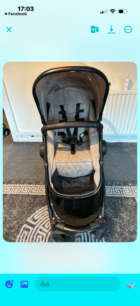 Baby pram turns into buggy