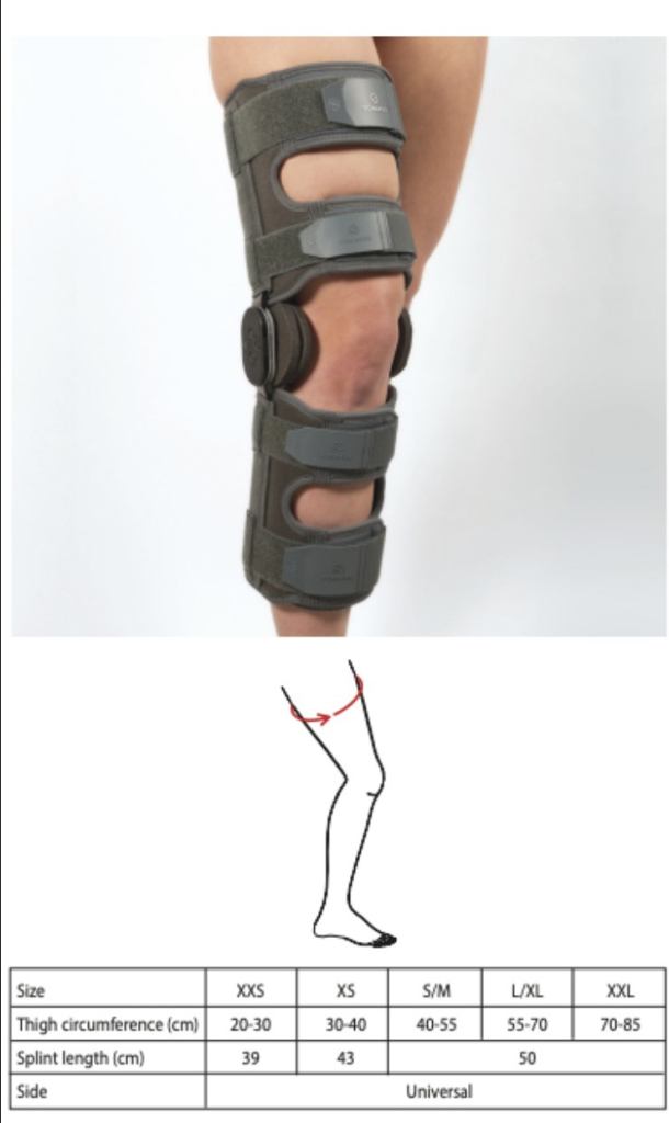 Schaper hinged knee brace - size L (used, machine washable) -