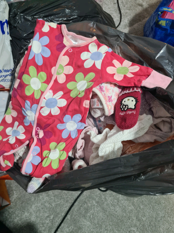 Baby and toddler girls clothes - joblot big bag full