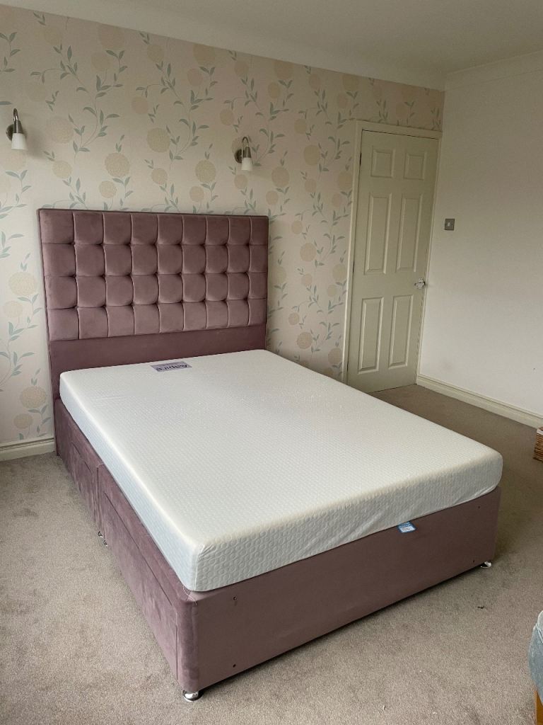image for Brand new double bed with mattress 