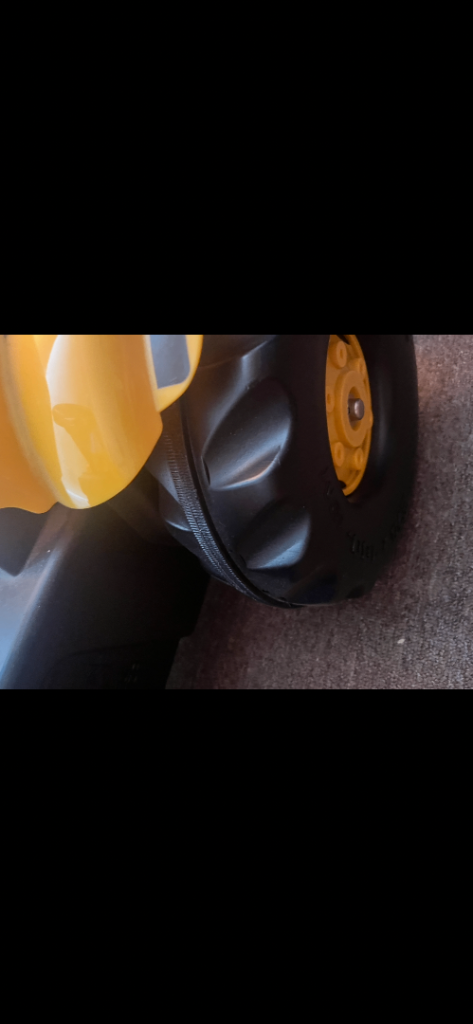 JCB Tractor Ride-On Toy – Yellow, Almost New